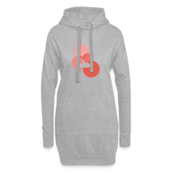 Wassersport Motorschlitten Wakeskating - Hoodie-Kleid - Grau meliert - Vorne