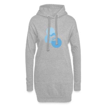 Montagnes russes foraines de grande roue - Sweat-shirt à capuche long Femme - gris chiné - Devant