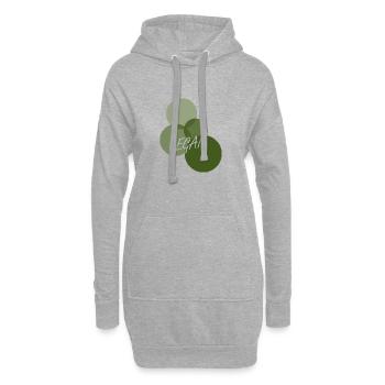 Alimentation végétalienne biologique - Sweat-shirt à capuche long Femme - gris chiné - Devant