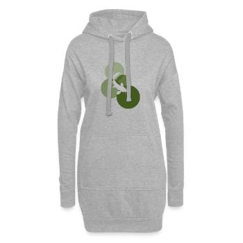 Koi Fischer Fischen - Hoodie-Kleid - Grau meliert - Vorne
