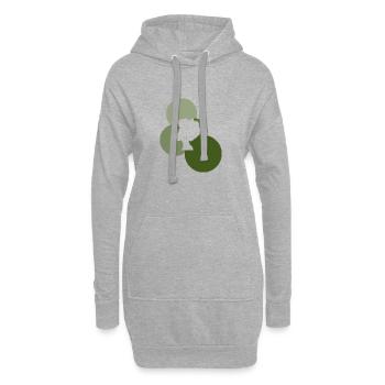 Soul Afro 70s - Hoodie-Kleid - Grau meliert - Vorne