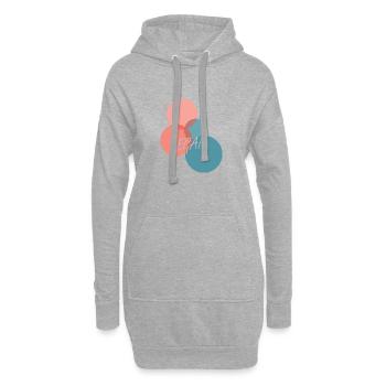 Veganerin Tierschutz Animal Rights - Hoodie-Kleid - Grau meliert - Vorne
