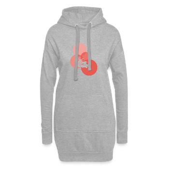 Wassersport Wakeskate Motorboot - Hoodie-Kleid - Grau meliert - Vorne