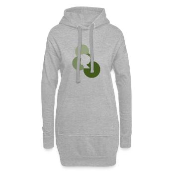 Soul 70s - Hoodie-Kleid - Grau meliert - Vorne