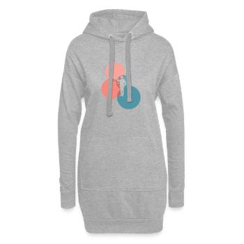 Anwalt Gericht Richter - Hoodie-Kleid - Grau meliert - Vorne