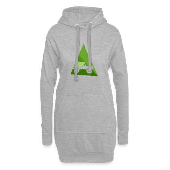 Pneus pour véhicules hors route - Sweat-shirt à capuche long Femme - gris chiné - Devant