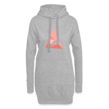Fischer Angelrute Sportfischer - Hoodie-Kleid - Grau meliert - Vorne