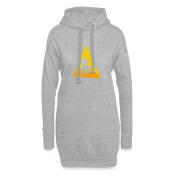 BBQ Grill Pinces Barbecue - Sweat-shirt à capuche long Femme - gris chiné - Devant