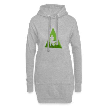 BBQ Gourmet Barbecue - Hoodie-Kleid - Grau meliert - Vorne