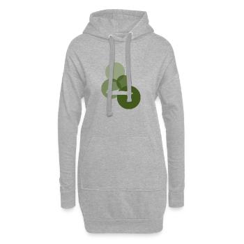 Rennwagen Tuning Fahrzeug - Hoodie-Kleid - Grau meliert - Vorne