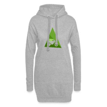 Motorrad Motocross Chopper - Hoodie-Kleid - Grau meliert - Vorne