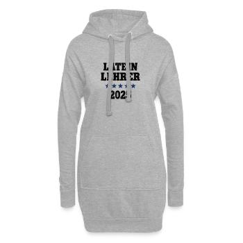 Latein Lehrer Schule Bester Lateinlehrer 2025 - Hoodie-Kleid - Grau meliert - Vorne