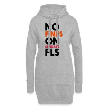 NO FINES ON SUNDAYS PLS / KEINE STRAFZETTEL - Hoodie-Kleid - Grau meliert - Vorne