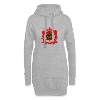 Marokko - Hoodie-Kleid - Grau meliert - Vorne