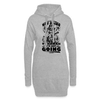 Hawaii - Hoodie-Kleid - Grau meliert - Vorne