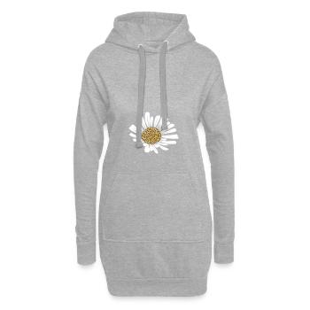 Marguerite - Sweat-shirt à capuche long Femme - gris chiné - Devant