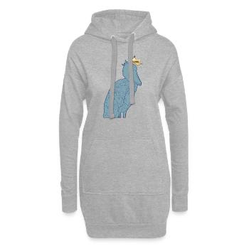 Bec-de-chaussure Ornithologue Forêt I Cadeau - Sweat-shirt à capuche long Femme - gris chiné - Devant