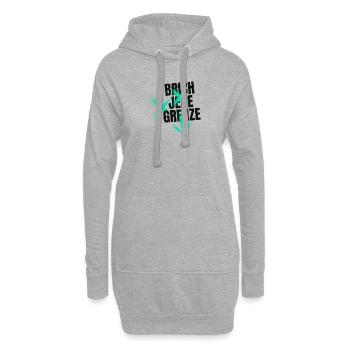 20230117 200533 0000 - Hoodie-Kleid - Grau meliert - Vorne