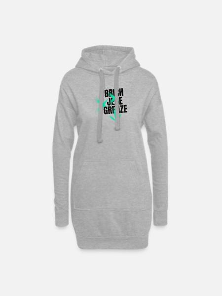 20230117 200533 0000 - Hoodie-Kleid - Grau meliert