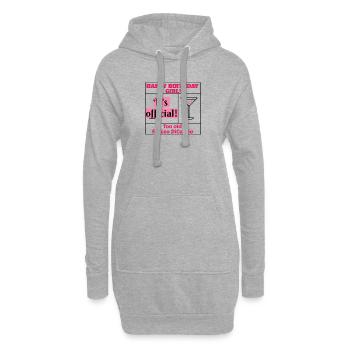 I love clothes / Happy Birthday Girl - Hoodie-Kleid - Grau meliert - Vorne