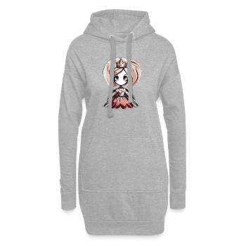 kleine prinzessin - Hoodie-Kleid - Grau meliert - Vorne