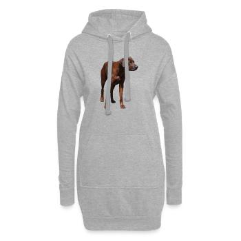 Rhodesian Ridgeback - Motif Chien - Sweat-shirt à capuche long Femme - gris chiné - Devant