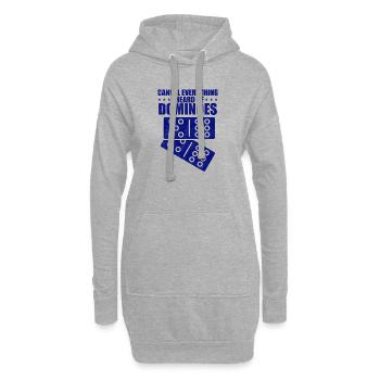 Domino Design - Hoodie-Kleid - Grau meliert - Vorne