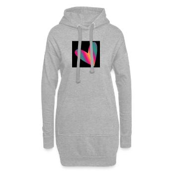 BONNE FÊTE MAMAN. MAMAN - Sweat-shirt à capuche long Femme - gris chiné - Devant