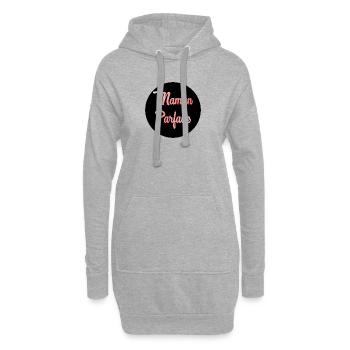 MAMAN PARFAITE - Sweat-shirt à capuche long Femme - gris chiné - Devant