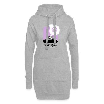Haut-Alpine 05 Departement der Hautes-Alpes - Hoodie-Kleid - Grau meliert - Vorne