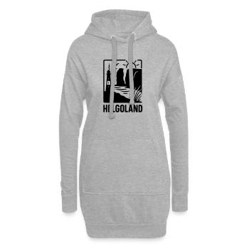 Helgoland Silhouette - Hoodie-Kleid - Grau meliert - Vorne