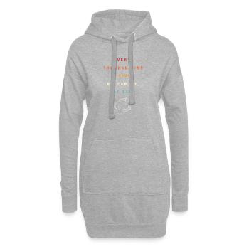 Papy Grand-père Thanksgiving Papa Père - Sweat-shirt à capuche long Femme - gris chiné - Devant