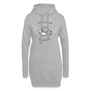 Schlafender Elefant - Hoodie-Kleid - Grau meliert - Vorne