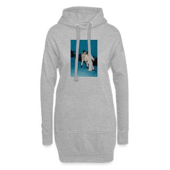 Schneezauber Duo - Hoodie-Kleid - Grau meliert - Vorne