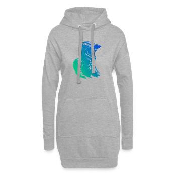 Œuvres propres de motocross pour le motocross - Sweat-shirt à capuche long Femme - gris chiné - Devant