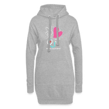 Rezeptionistin Medizin Rezeptionist - Hoodie-Kleid - Grau meliert - Vorne