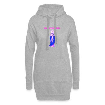 Holy Cotton Candy Vierge Marie Pop - Sweat-shirt à capuche long Femme - gris chiné - Devant