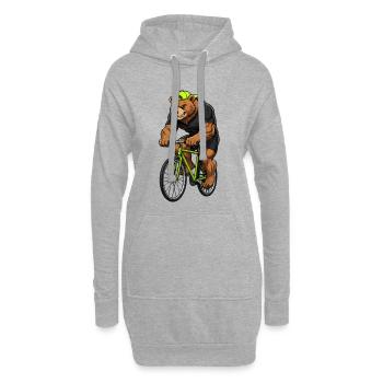 Cycliste Bear Vélo de route VTT Vélo sport - Sweat-shirt à capuche long Femme - gris chiné - Devant