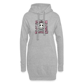 Pas complètement surstimulé de façon chronique - Sweat-shirt à capuche long Femme - gris chiné - Devant