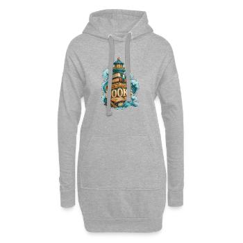 Guide Me Vers les Livres Phare Magique - Sweat-shirt à capuche long Femme - gris chiné - Devant