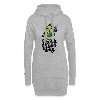 Fresh Vibes Only - Avocado Shirt - Hoodie Dress - heather grey - Front