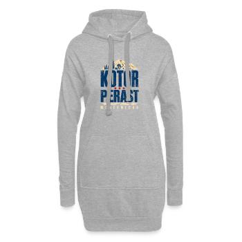 Souvenir de voyage de Kotor Perast au Monténégro pour Visito - Sweat-shirt à capuche long Femme - gris chiné - Devant