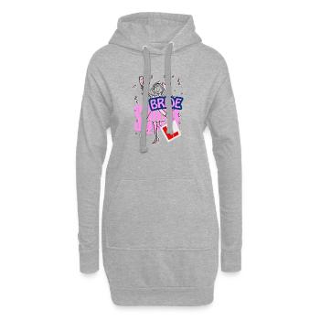 Brauttruppen-Konfetti-Illustration - Hoodie-Kleid - Grau meliert - Vorne