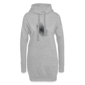 Color Fingerprint Circles - Hoodie Dress - heather grey - Front