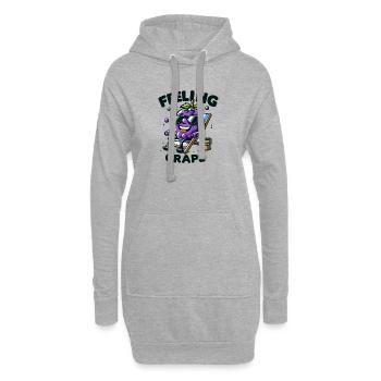 Feeling Grape - Hoodie-Kleid - Grau meliert - Vorne