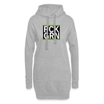 FCK GRN - Hoodie-Kleid - Grau meliert - Vorne