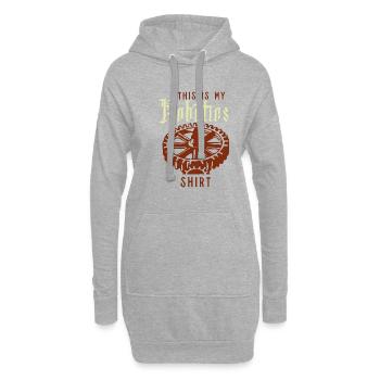 Robotique : dicton ironique : ingénieur robot - Sweat-shirt à capuche long Femme - gris chiné - Devant