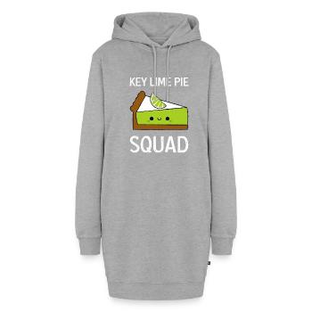 Tarte au gâteau Key Lime Pie - Sweat-shirt à capuche long Femme - gris chiné - Devant