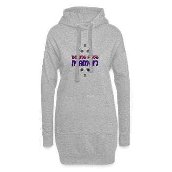 SCHÖNEN MUTTERTAG. Mama. MUTTERTAG. ICH LIEBE DICH - Hoodie-Kleid - Grau meliert - Vorne