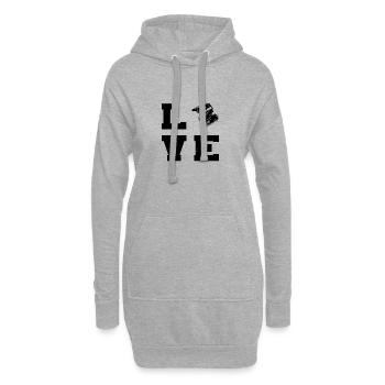 MTB Radfahren Radsport Mountainbike Radfahrer - Hoodie-Kleid - Grau meliert - Vorne
